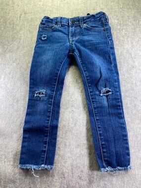 Joe's Jeans Skinny Distressed Adjustable Waist Blue Jeans Size 5